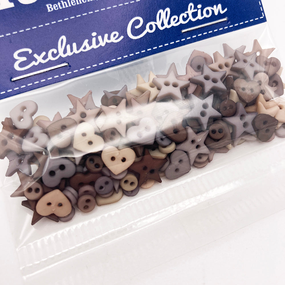 Neutral Micro Mini Buttons