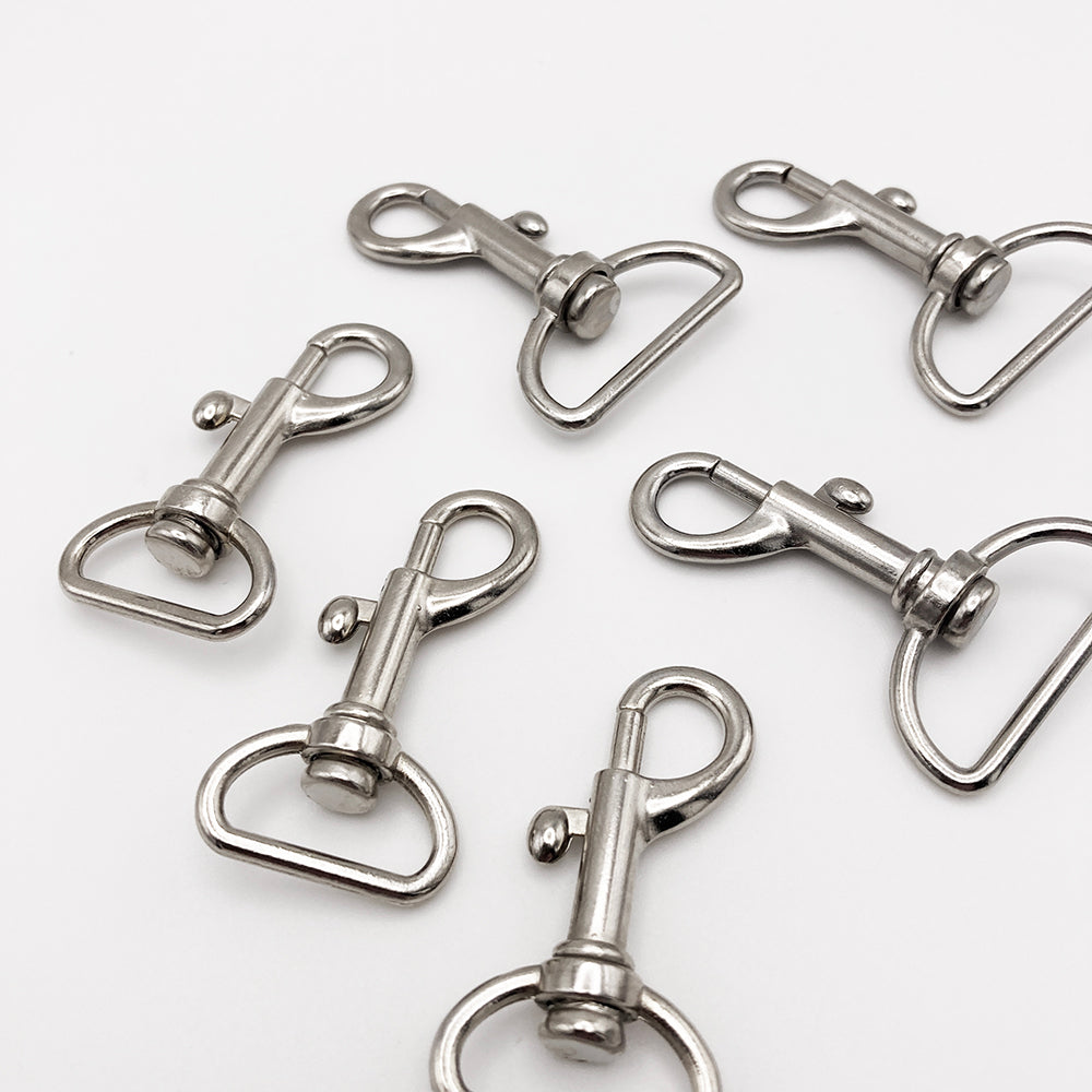 Silver Metal Swivel Hooks