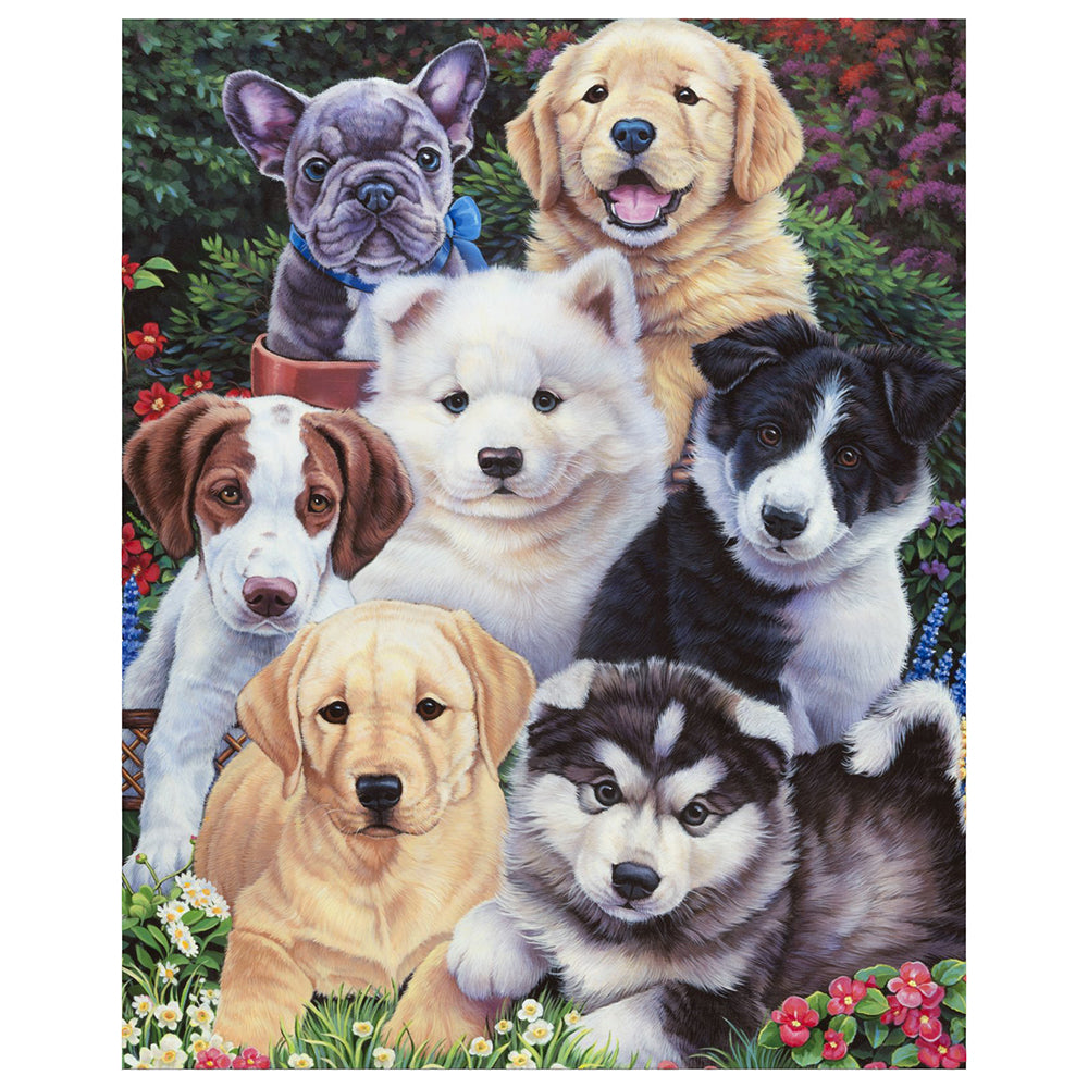 Precious Puppies Fabric Panel
