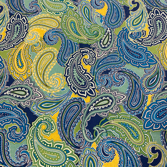Mosaic Paisley Print Fabric