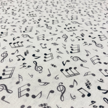 Music Notes on Cream Background