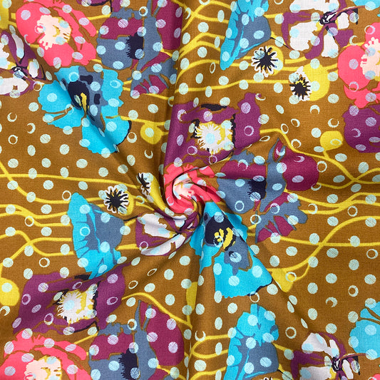Raindrops & Poppies Fabric