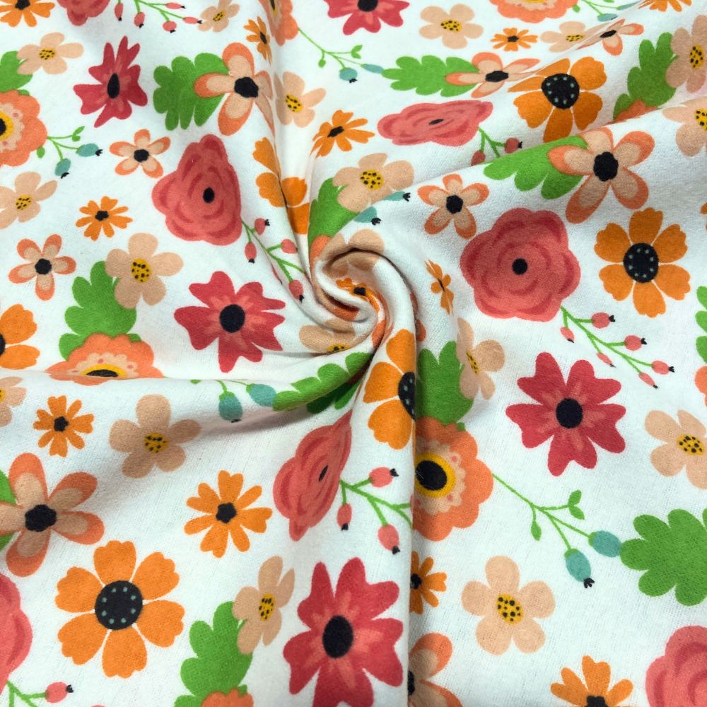 Groovy Floral Flannel