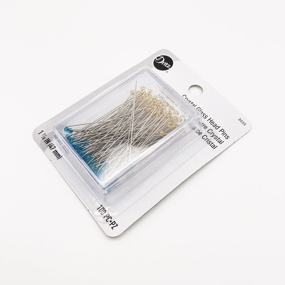 Crystal Glass Head Pins