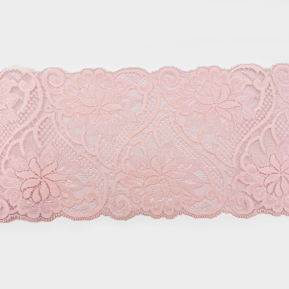 5-3/8" Pink Floral Exquisite Lace