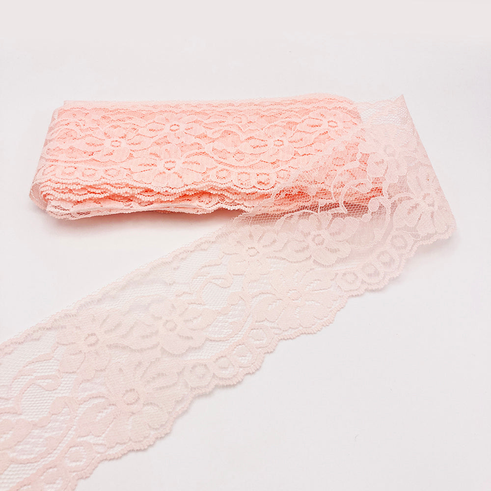 3-1/8" Peach Lace