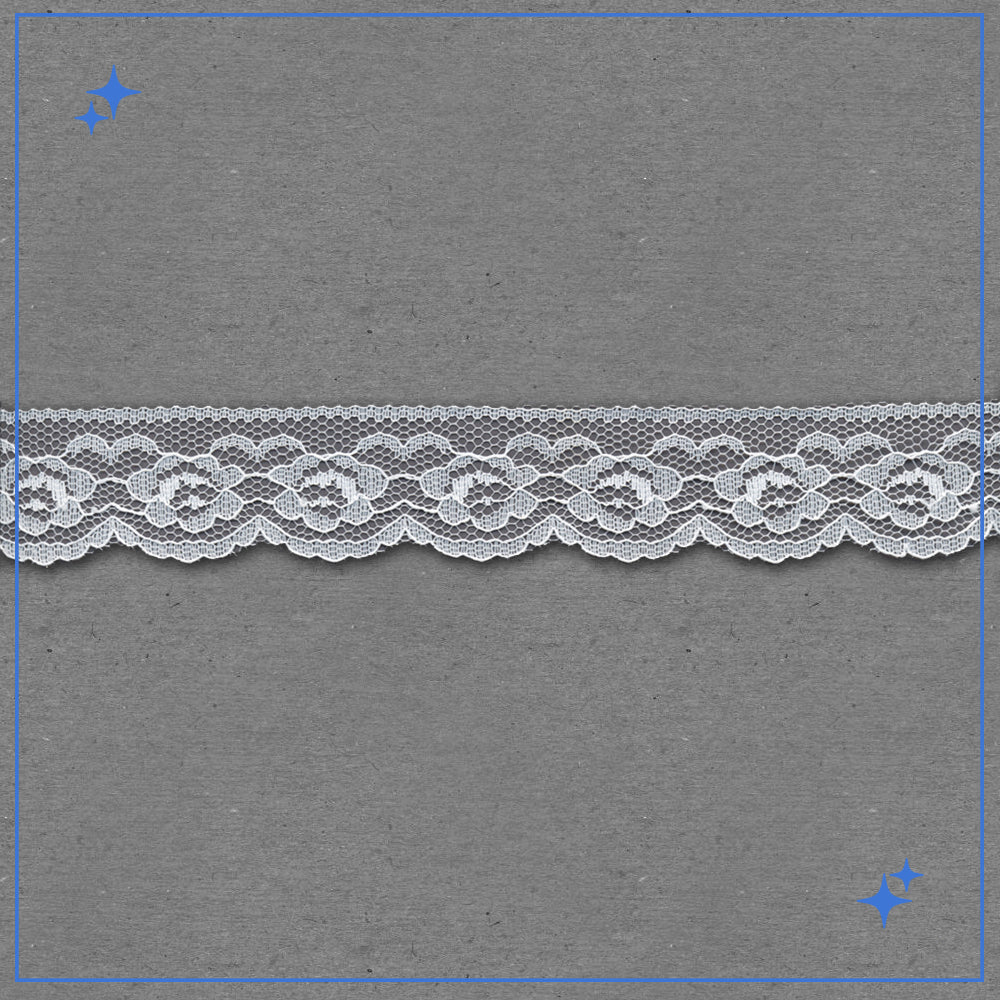 1 1/4" White Lace