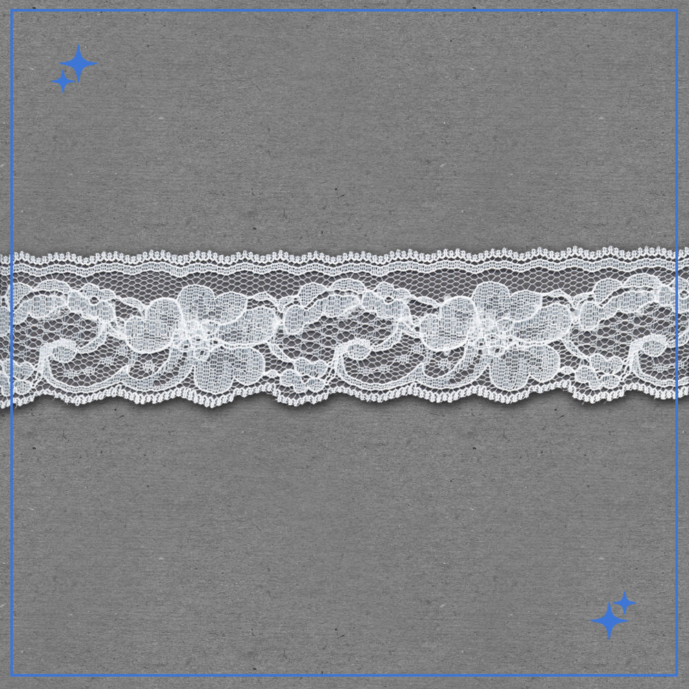 1 7/8" White Lace