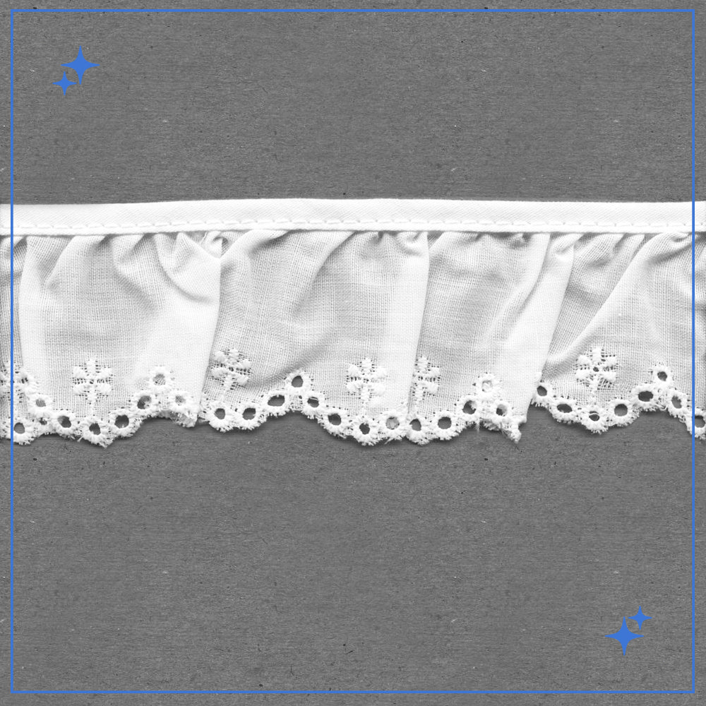 1-3/4" White Eyelet