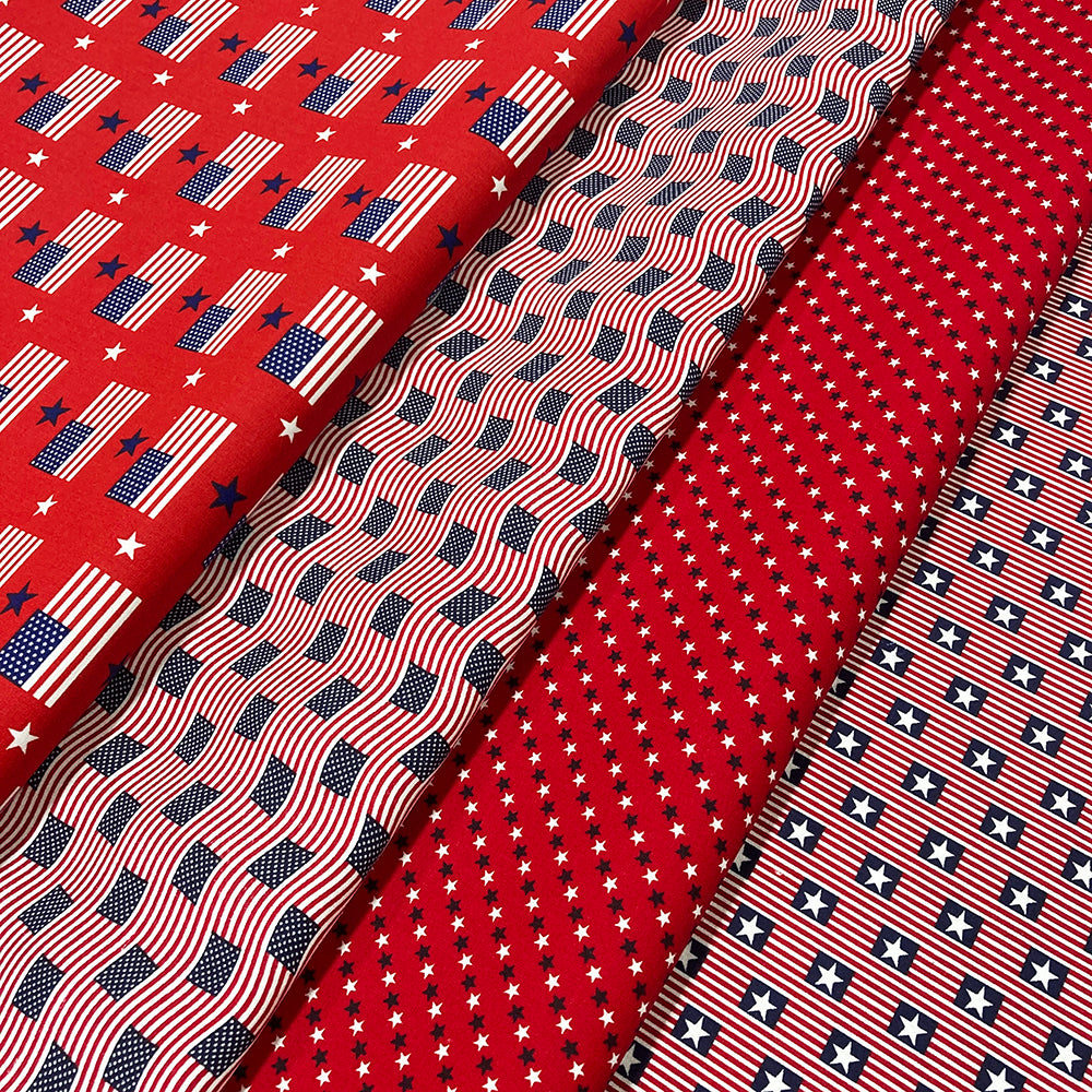 Cotton Patriotic Prints - Modern