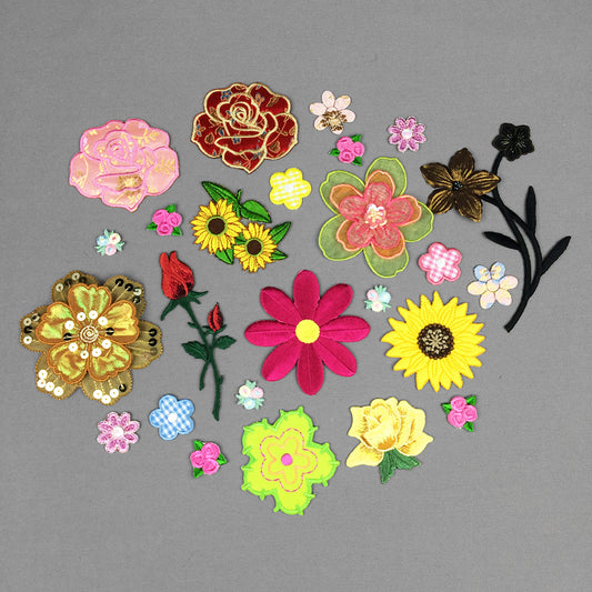 Flower Applique Assortment-5pk