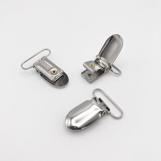 Nickel Suspender Clips