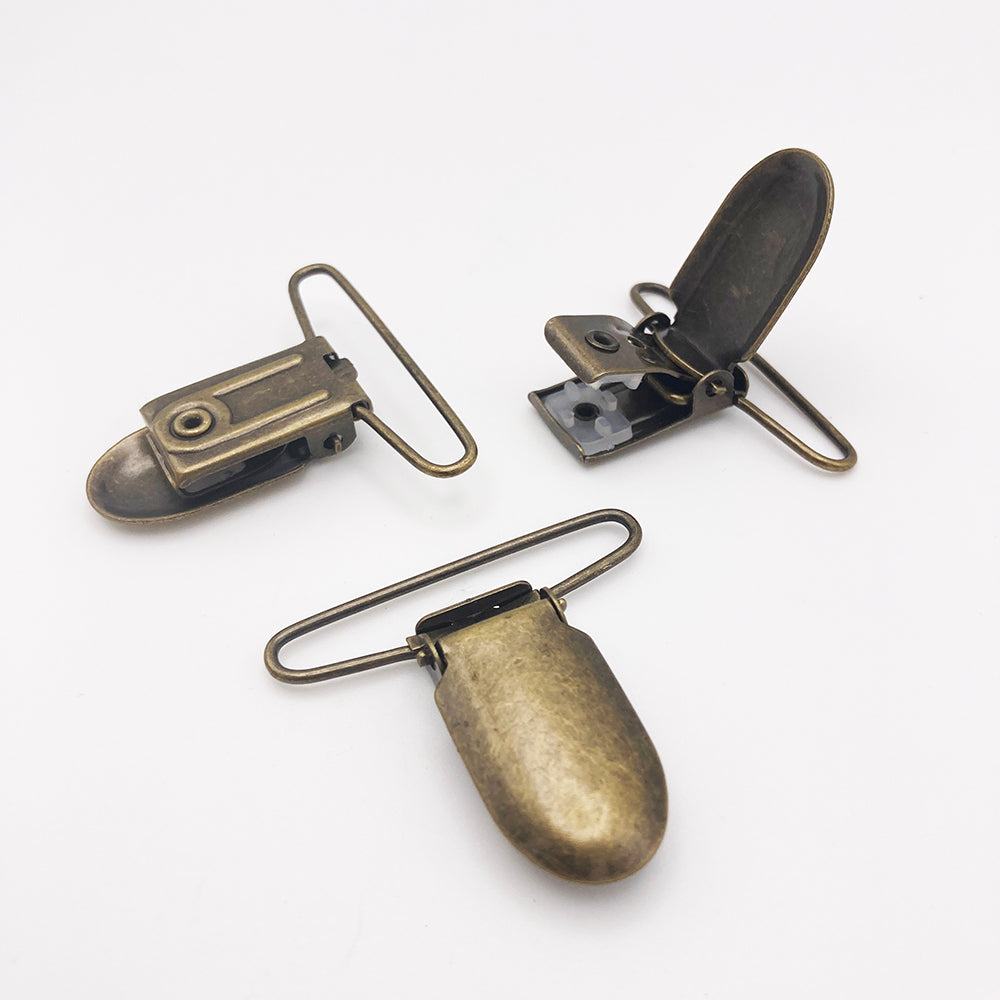 Antiqued Bronze Suspender Clips