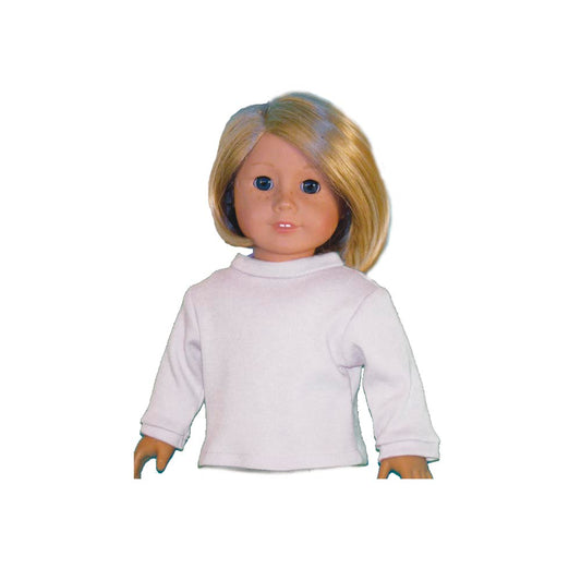 White Long Sleeve Doll T