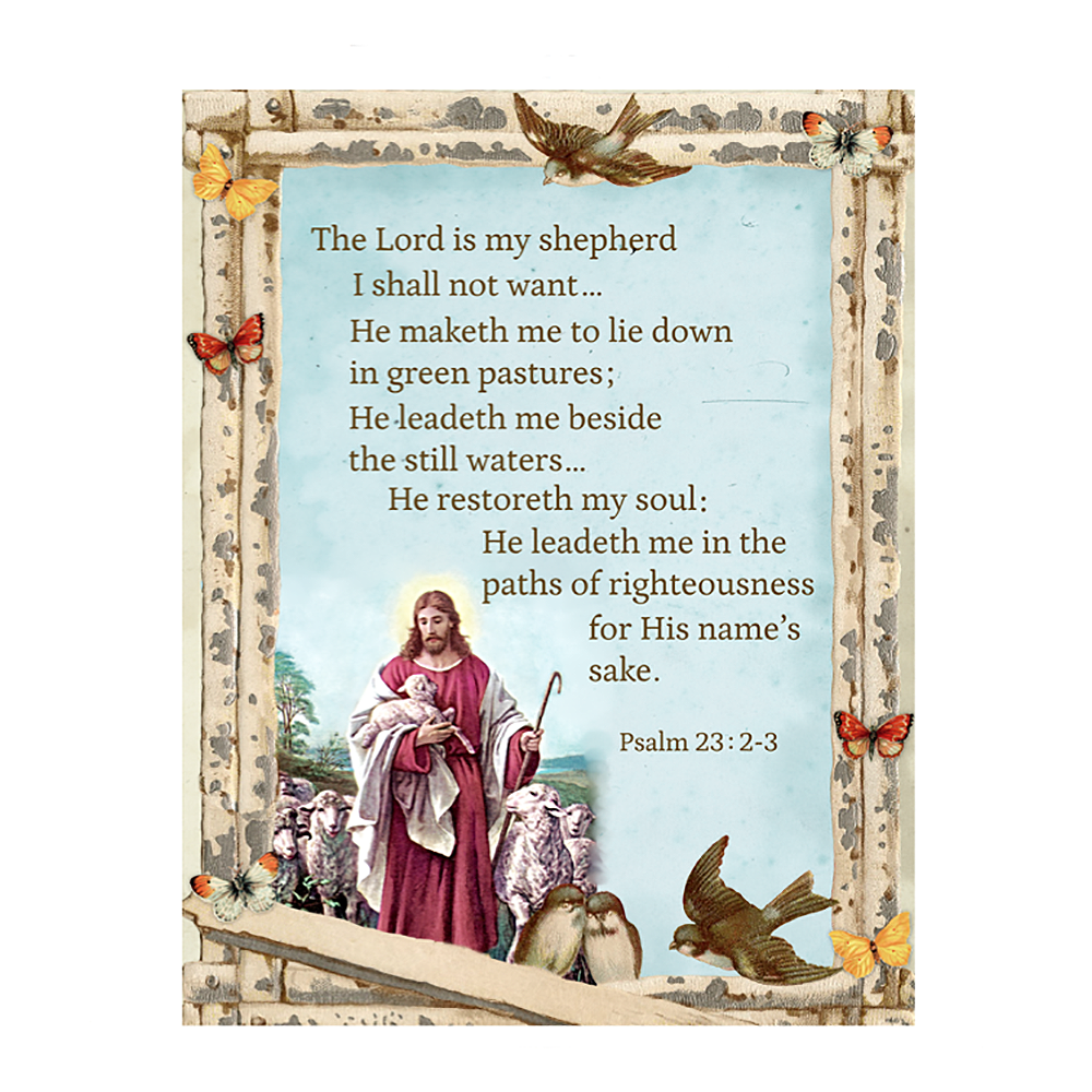 23rd Psalm Fabric Panel