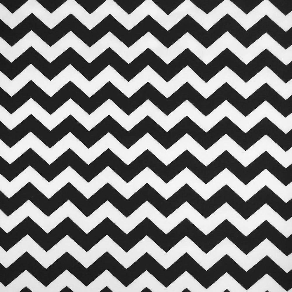 Black Small Chevron Fabric