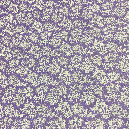 Cotton Calico Fabric - Lilac