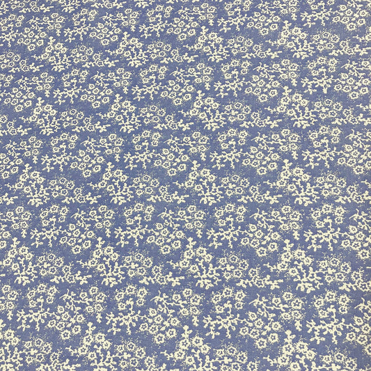 Cotton Calico Fabric - Light Blue