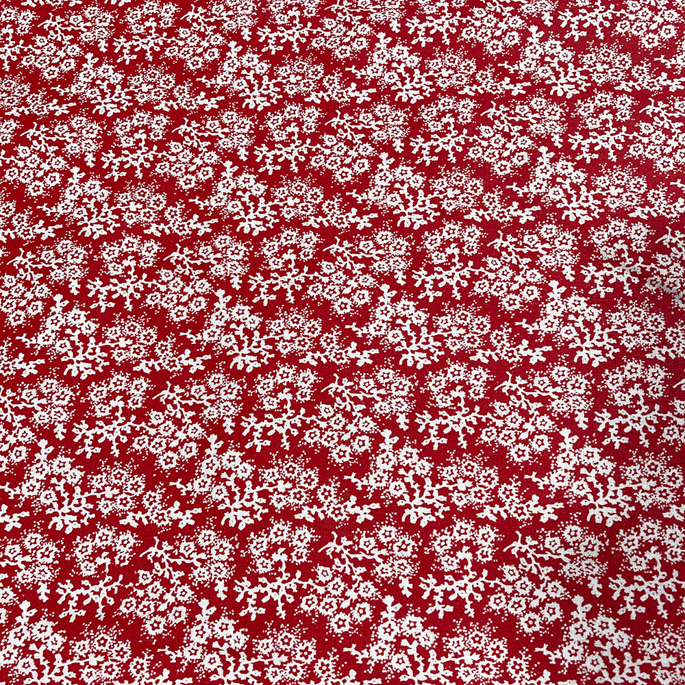 Cotton Calico Fabric - Red