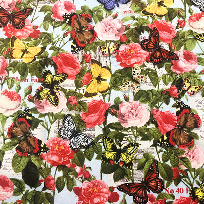 Rose/Butterfly Collage Precut
