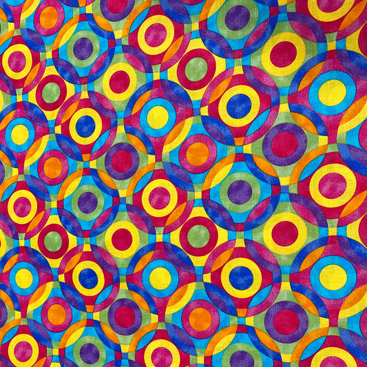 Bright Circles Fabric