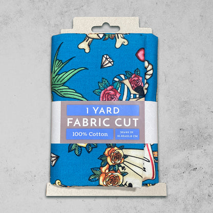 Vintage Tattoo Fabric Precut
