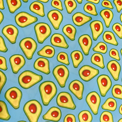 Water Repellent Fabric - Avocado Print