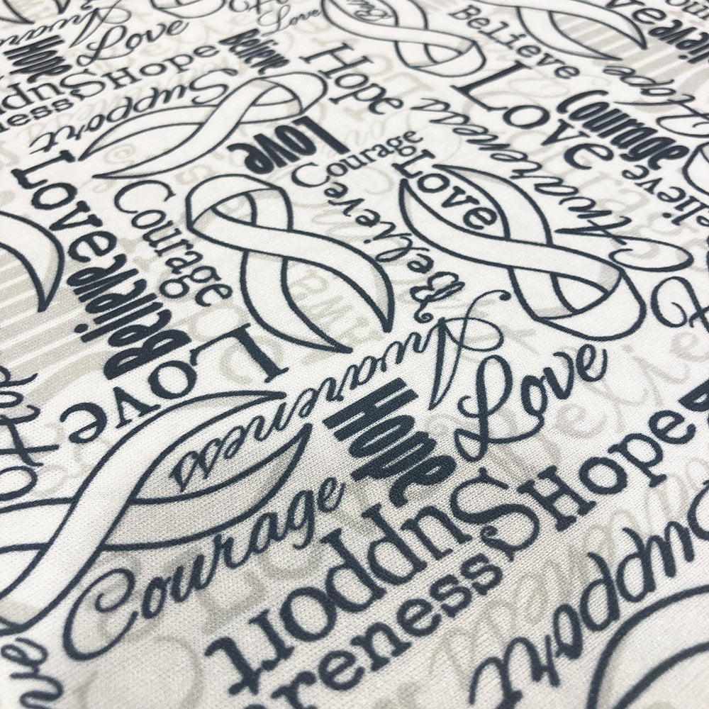 Water Repellent Fabric - Words of Hope