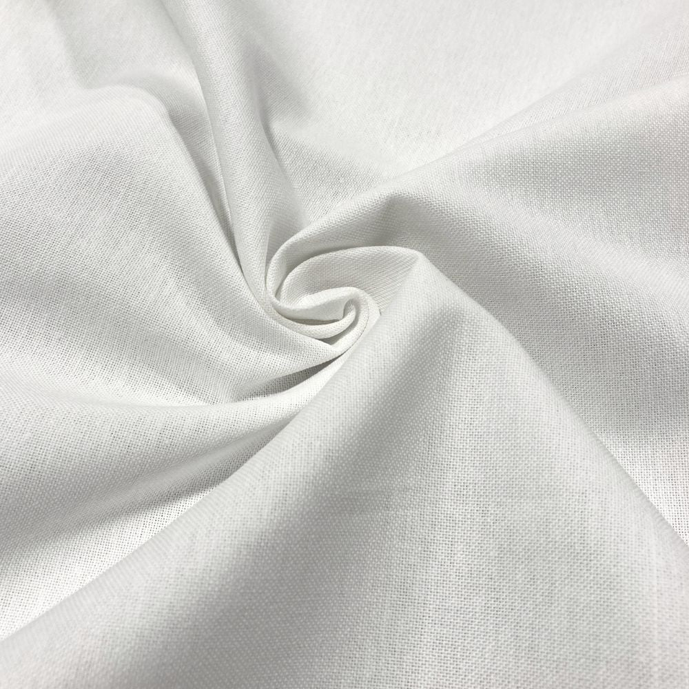 65" White Oxford Fabric