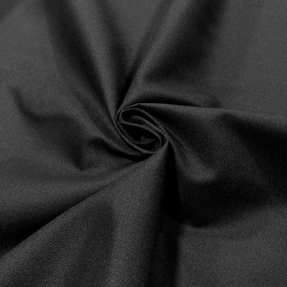 65" Black Oxford Poly/Cotton Fabric