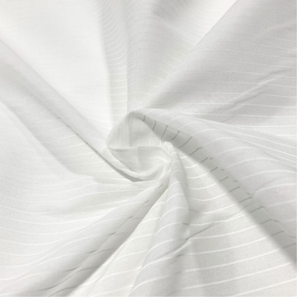 61" Striped Poly/Cotton Broadcloth