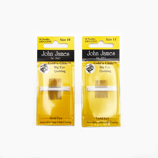 Gold Big Eye Quilting Needles Home Sew