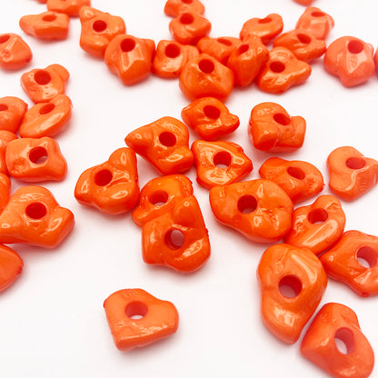 Solid Orange Beads