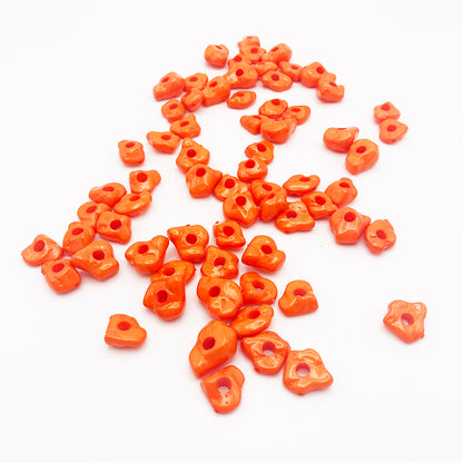 Solid Orange Beads