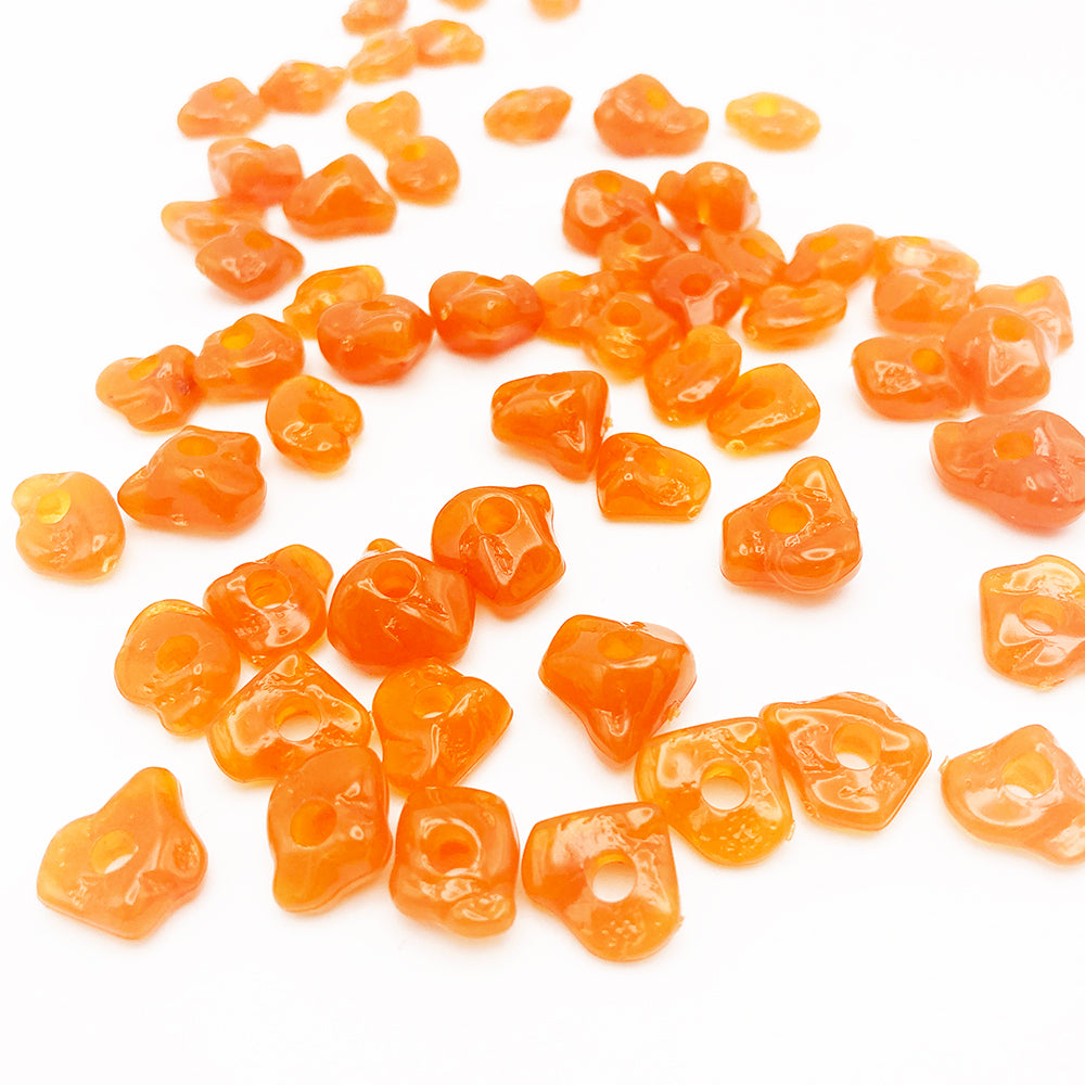 Translucent Orange Beads