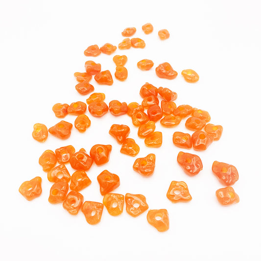 Translucent Orange Beads