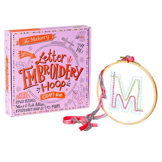 Make Your Own - Letter Embroidery Hoop Kit