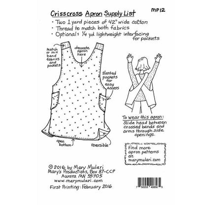 Criss Cross Apron Pattern