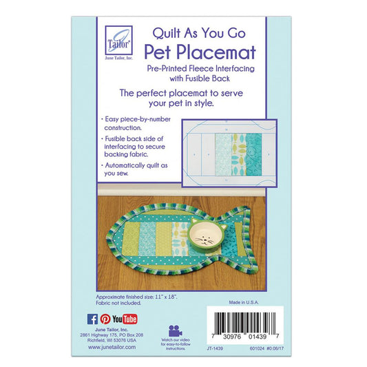 Quilt As You Go Pet Placemat