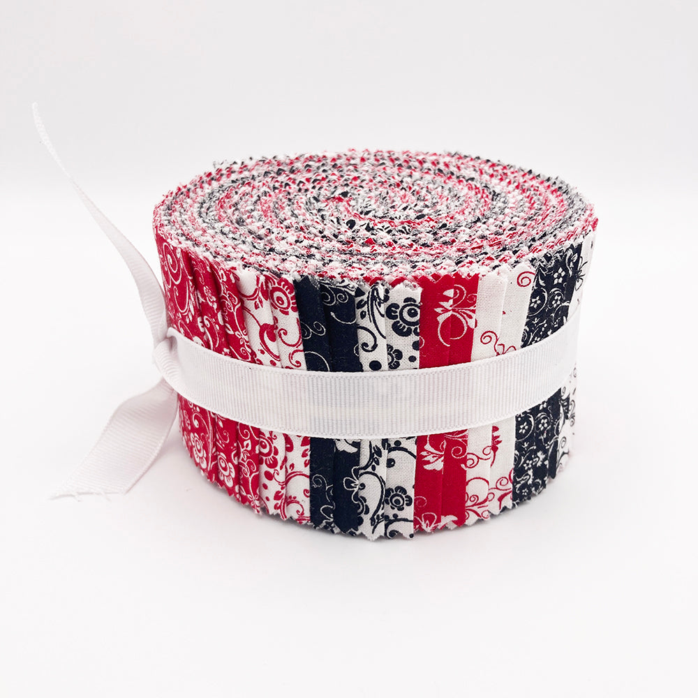 Black/Red/White Print Jelly Rolls