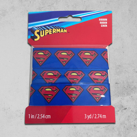 Superman Logo Ribbon (3yd)