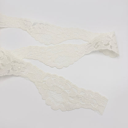 2-1/4" Ivory Scalloped Lace