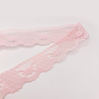 1-1/2" Delicate Pink Lace