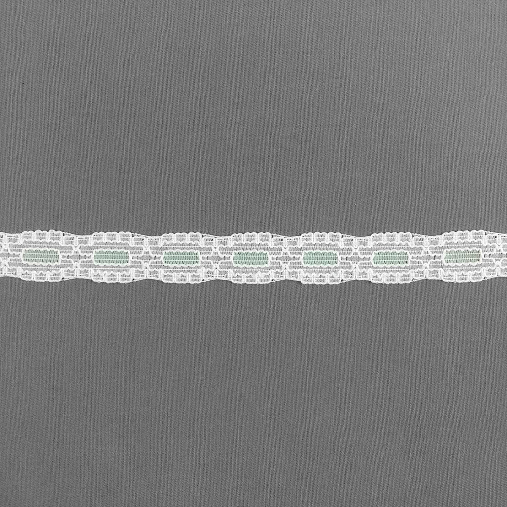 5/8" Mint/White Lace (50 Yard)