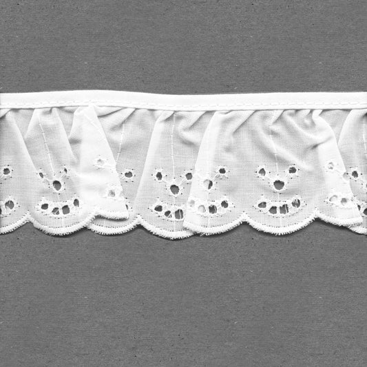 2" Wide Ruffled Eyelet