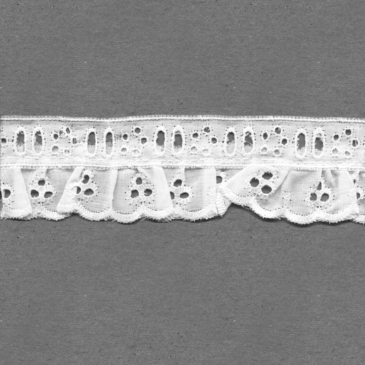 1-1/2" Wide Ruffled Eyelet