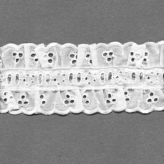 2-1/4" White Eyelet